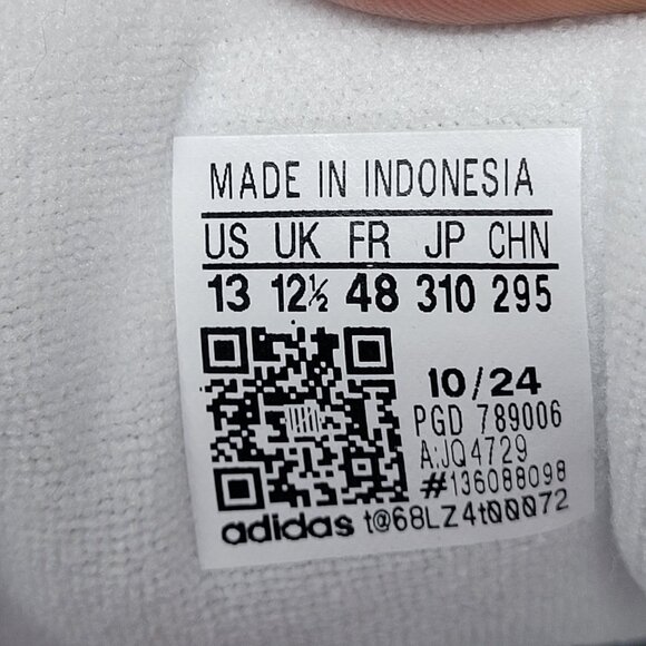 adidas Superstar II 2 White Blue JQ4729 US size 13 UK 12.5 Shell Toe Sneaker - Picture 9 of 9